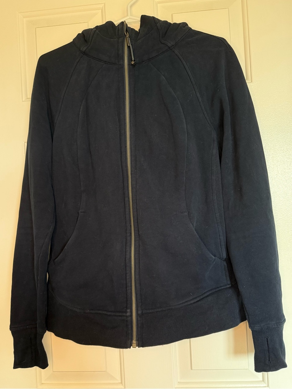 Lululemon Scuba Hoodie *Light Cotton Fleece - True Navy - Size 10 - Picture 2 of 13